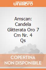 Amscan: Candela Glitterata Oro 7 Cm Nr. 4 Qs gioco