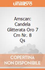 Amscan: Candela Glitterata Oro 7 Cm Nr. 8 Qs gioco