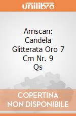 Amscan: Candela Glitterata Oro 7 Cm Nr. 9 Qs gioco