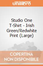 Studio One T-Shirt - Irish Green/Redwhite Print (Large) gioco