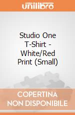 Studio One T-Shirt - White/Red Print (Small) gioco