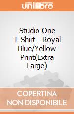 Studio One T-Shirt - Royal Blue/Yellow Print(Extra Large) gioco