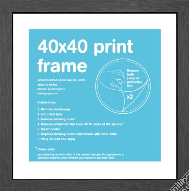 Gb Black Frame - 40x40 - 40x40cm - Eton (Cornice) gioco