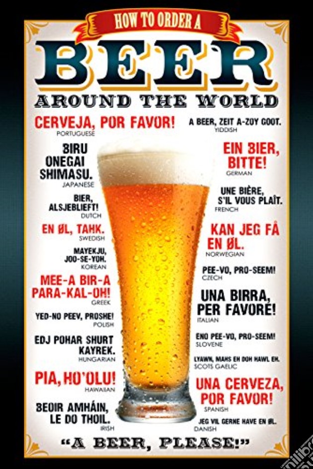 Beer - How To Order (Poster Maxi 61x91,5 Cm) gioco di GB Eye