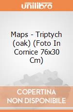 Maps - Triptych (oak) (Foto In Cornice 76x30 Cm) gioco