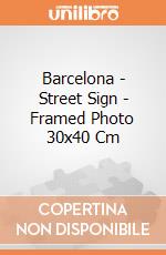 Barcelona - Street Sign - Framed Photo 30x40 Cm gioco