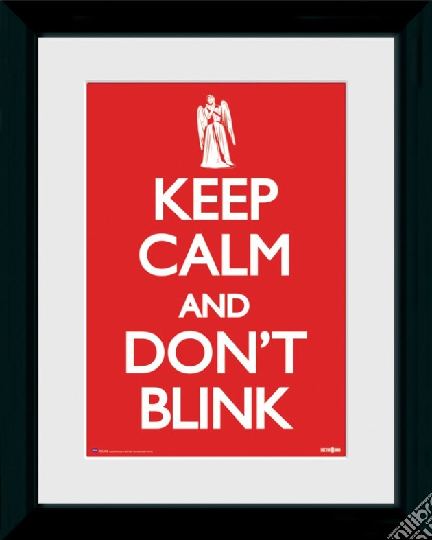 Doctor Who - Keep Calm & Don't Blink - Framed Photo 30x40 Cm gioco