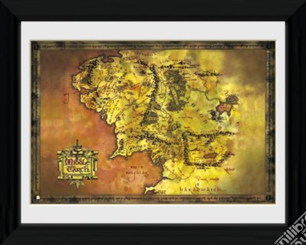 Lord Of The Rings - Middle Earth - Framed Photo 30x40 Cm gioco