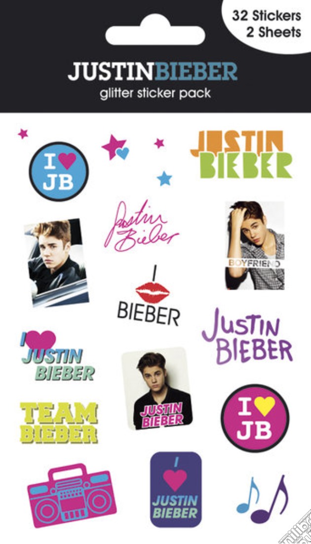 Justin Bieber - Glitter Sticker Pack gioco di GB Posters