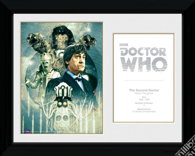 Doctor Who - 2nd Doctor Patrick Troughton - Framed Photo 30x40 Cm gioco