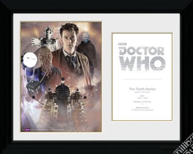 Doctor Who - 10th Doctor David Tennant - Framed Photo 30x40 Cm gioco