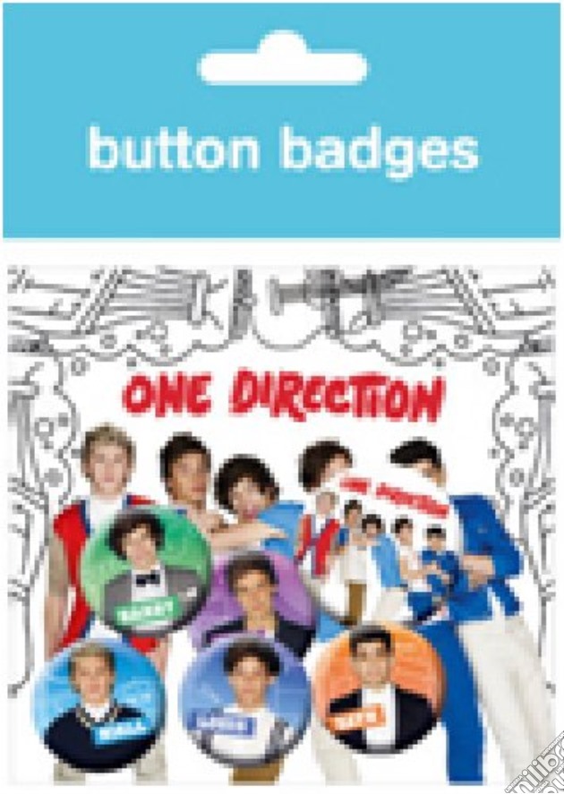 One Direction - Badge Pack Cartoons gioco di Ambrosiana Trading Company