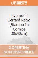Liverpool: Gerrard Retro (Stampa In Cornice 30x40cm) gioco