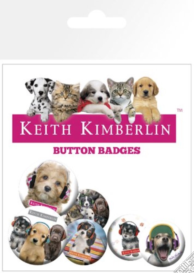 Keith Kimberlin - Puppies Headphones (badge Pack) gioco