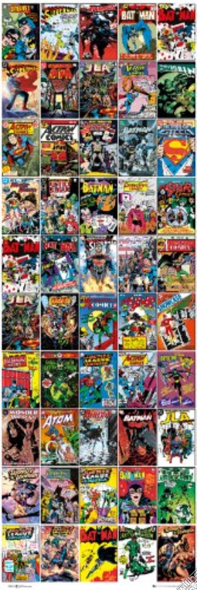 Dc Comics - Covers (Poster Da Porta 53x158 Cm) gioco di GB Eye