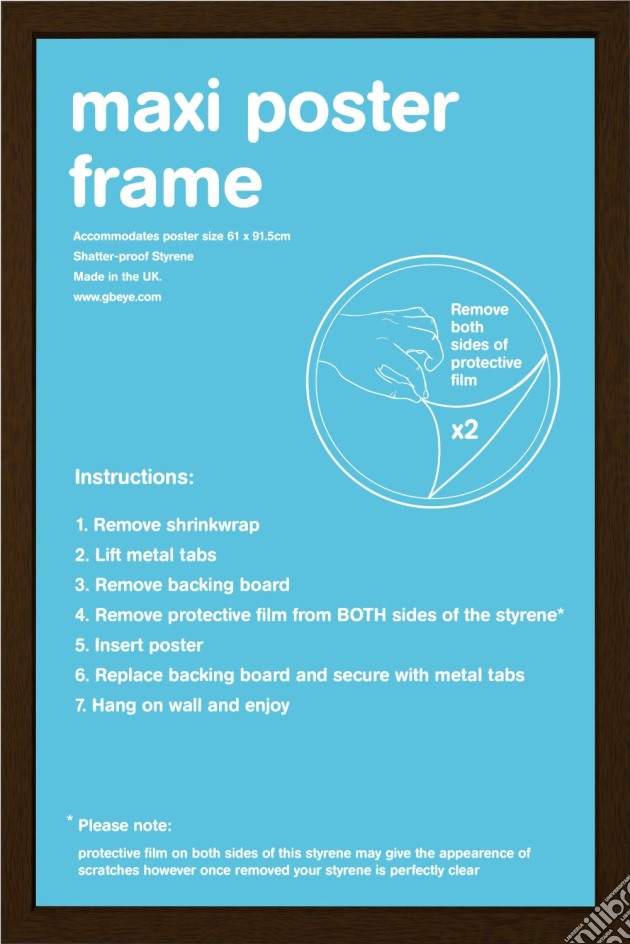 Gb Walnut Frame - Maxi - 61x91.5cm - Eton (Cornice) gioco
