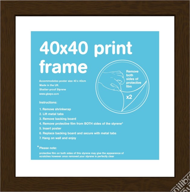 Gb Walnut Frame - 40x40 - 40x40cm - Eton (Cornice) gioco