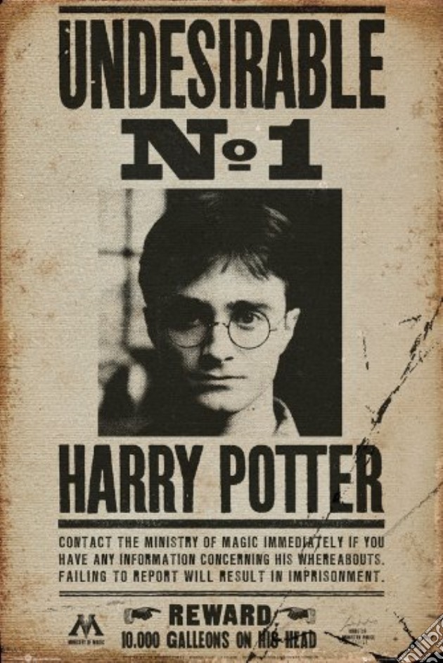 Harry Potter - Undesirable No 1 (Poster Maxi 61x91,5 Cm) gioco di GB Eye