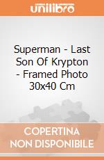 Superman - Last Son Of Krypton - Framed Photo 30x40 Cm gioco