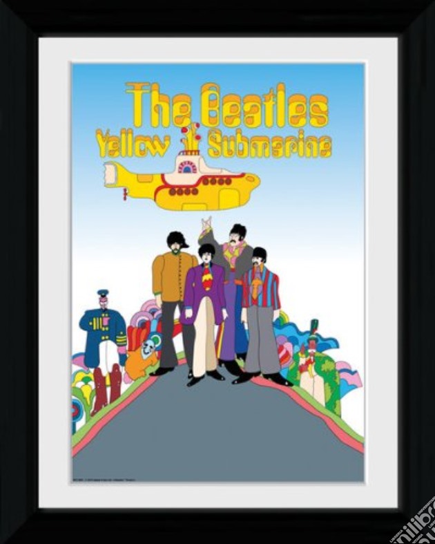 The Beatles - Yellow Submarine - Framed Photo 30x40 Cm gioco