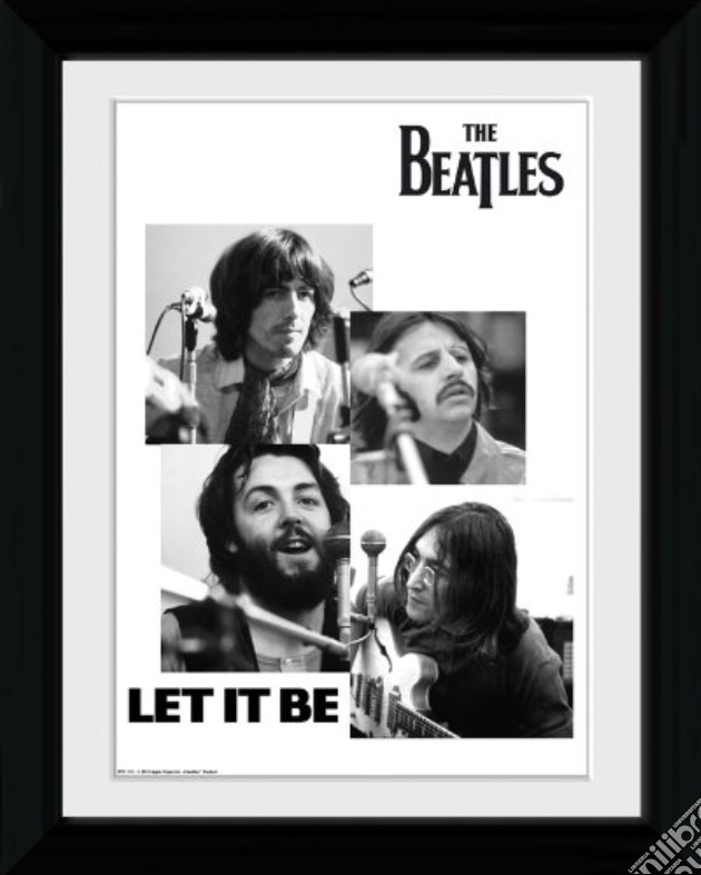 The Beatles - Let It Be - Framed Photo 30x40 Cm gioco