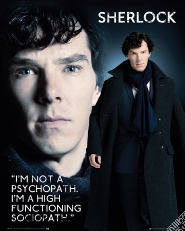 Sherlock - Sociopath (Poster Mini 40x50 Cm) gioco di GB Eye