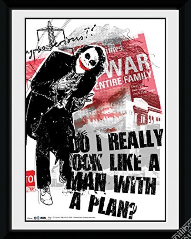 Batman (the Dark Knight) - Man With A Plan (Foto In Cornice 20x15 Cm) gioco