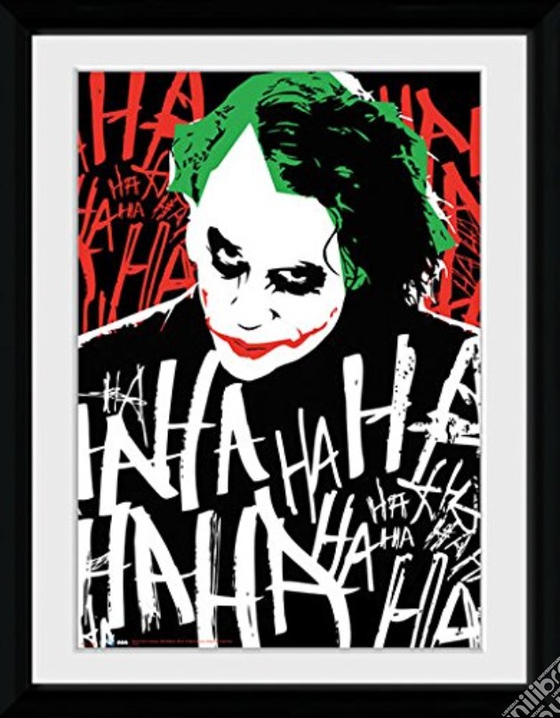 Batman (the Dark Knight) - Joker Ha - Framed Photo 30x40 Cm gioco