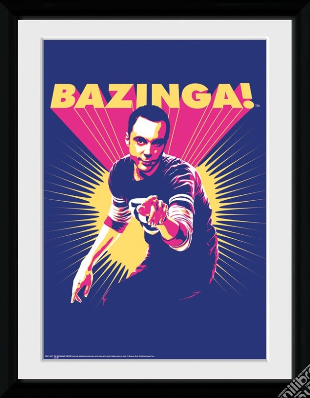 The Big Bang Theory - Bazinga - Framed Photo 30x40 Cm gioco