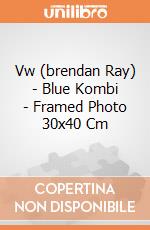 Vw (brendan Ray) - Blue Kombi - Framed Photo 30x40 Cm gioco