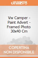 Vw Camper - Paint Advert - Framed Photo 30x40 Cm gioco