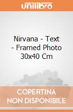 Nirvana - Text - Framed Photo 30x40 Cm gioco