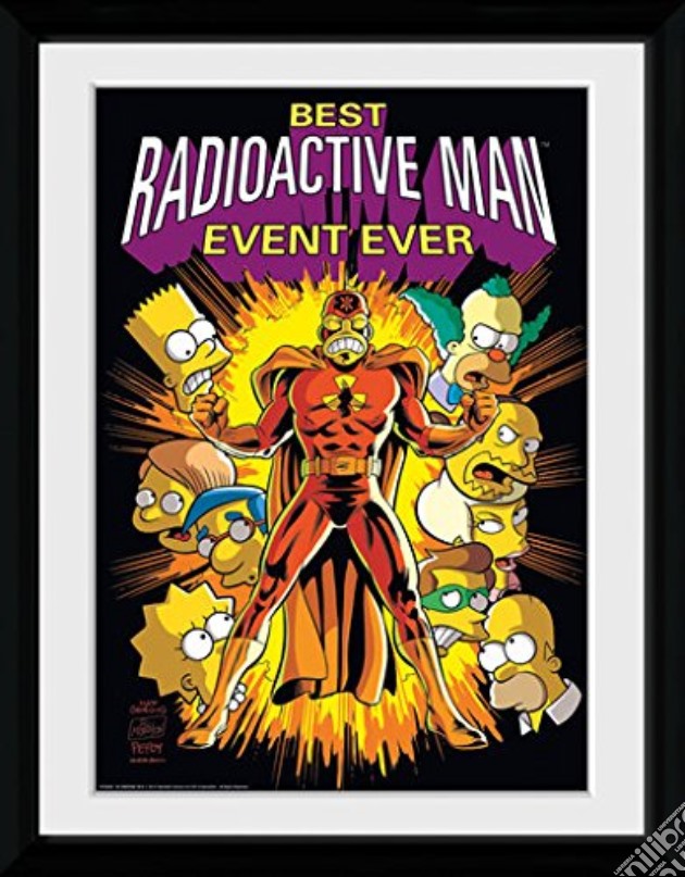 The Simpsons - Radioactive Man - Framed Photo 30x40 Cm gioco