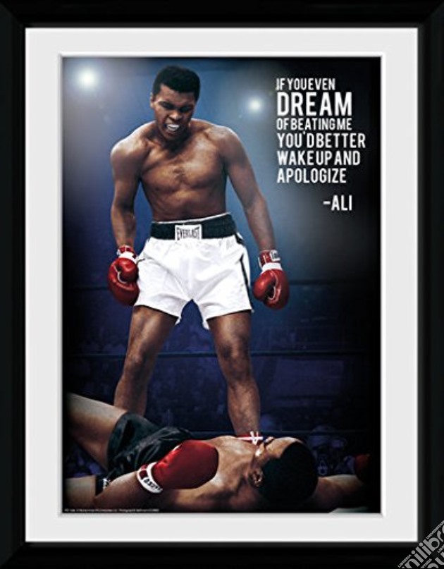 Muhammad Ali - Dream - Framed Photo 30x40 Cm gioco