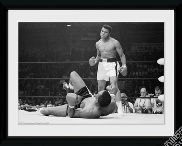 Muhammad Ali - Liston 2 - Framed Photo 30x40 Cm gioco