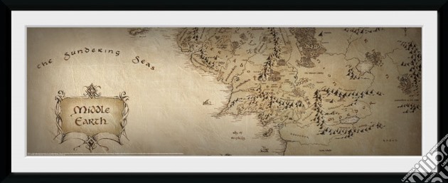 Lord Of The Rings - Map (Foto In Cornice 76x30 Cm) gioco