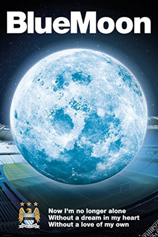 Manchester City - Blue Moon 2014 (Poster Maxi 61x91,5 Cm) gioco di GB Eye