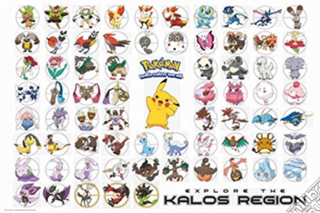 Pokemon - Kalos Region (Poster Maxi 61x91,5 Cm) gioco di GB Eye