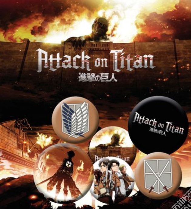 Attack On Titan: ABYstyle - Characters (Badge Pack / Set Spille) gioco