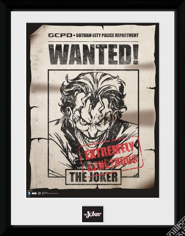 Batman Comic - Joker Wanted (Stampa In Cornice 30x40 Cm) gioco di GB Eye