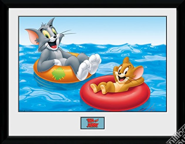 Tom & Jerry - Floats - Framed Photo 30x40 Cm gioco