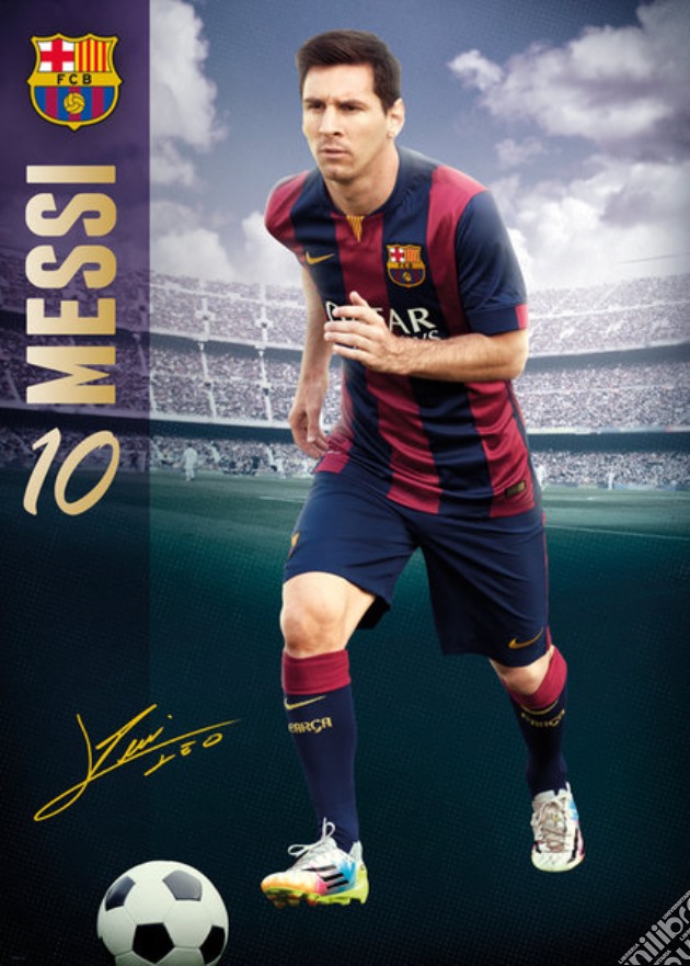 Barcelona - Messi 14/15 (Poster Giant 100x140 Cm) gioco di GB Eye