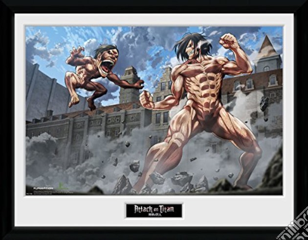 Attack On Titan - Titan Fight - Framed Photo 30x40 Cm gioco