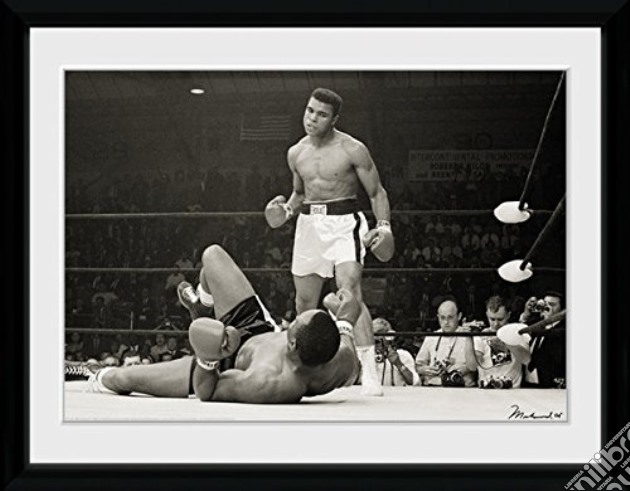 Muhammad Ali - Liston - Framed Photo 30x40 Cm gioco