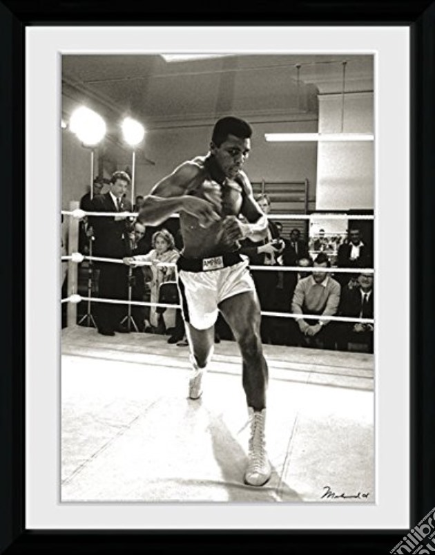 Muhammad Ali - Spa - Framed Photo 30x40 Cm gioco