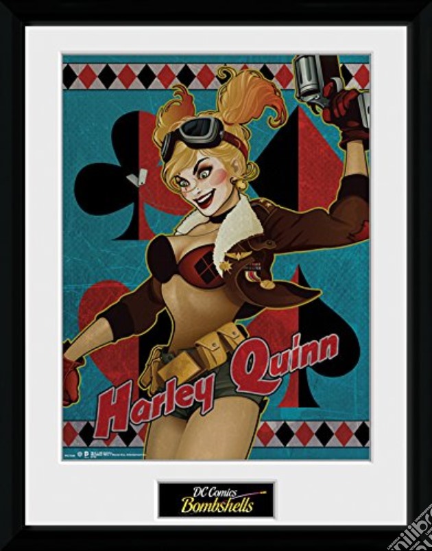 Dc Comics Bombshells - Harley Quinn - Framed Photo 30x40 Cm gioco