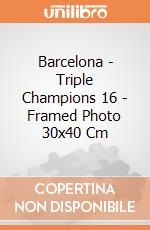 Barcelona - Triple Champions 16 - Framed Photo 30x40 Cm gioco