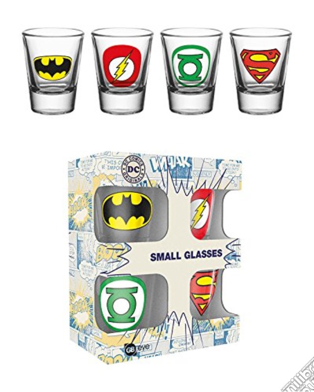 Dc Comics - Logo (Set 4 Bicchieri Piccoli) gioco