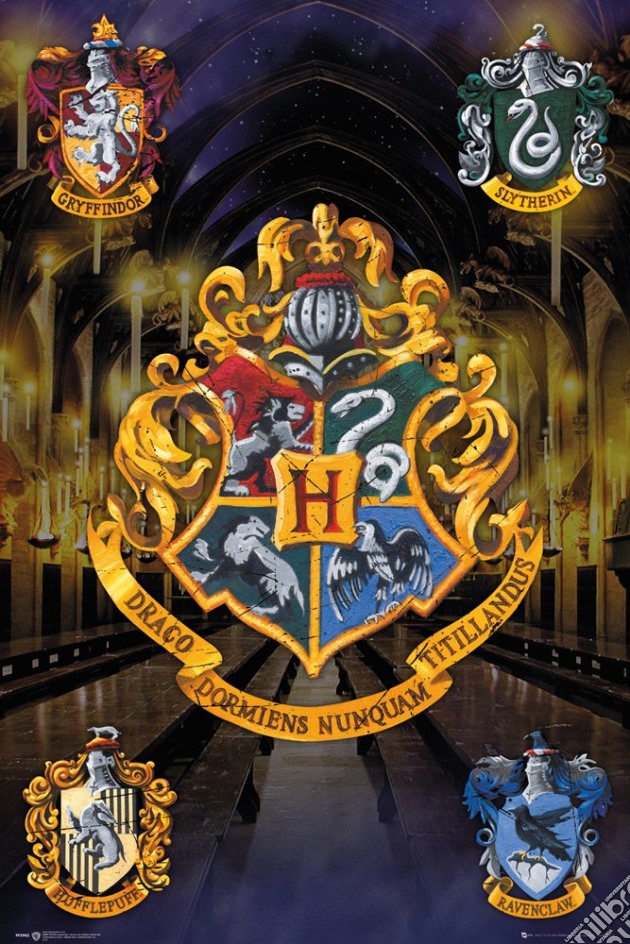 Harry Potter - Crests Poster (Poster Maxi 61x91,5 Cm) gioco di GB Eye