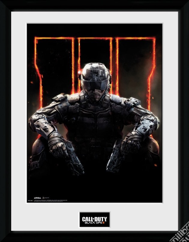 Call Of Duty Black Ops 3 - Cover - Framed Photo 30x40 Cm gioco